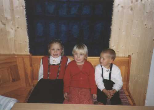 From left, Madelen, Miriam and Sondre.